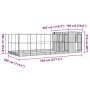 Pajarera con extensión acero plateado 704x303x216 cm | Foro24.es | Tu tienda online para hogar, jardín y más Foro24.es