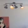 Lámpara de techo para 4 bombillas E27 negra y dorada de , Apliques de techo - Ref: Foro24-244413, Precio: 69,32 €