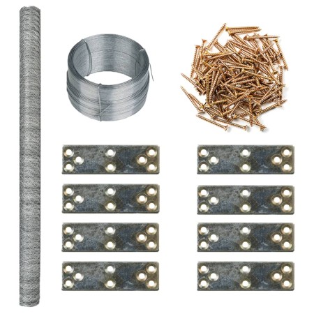 Extensión de gallinero metal 268x100x190 cm | Foro24.es | Tu tienda online para hogar, jardín y más Foro24.es