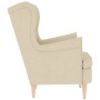 Sillón de tela crema 74x84x100 cm | Foro24.es | Tu tienda online para hogar, jardín y más Foro24.es