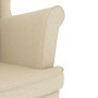 Sillón de tela crema 74x84x100 cm | Foro24.es | Tu tienda online para hogar, jardín y más Foro24.es
