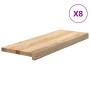 Peldaños de escalera 8 uds madera maciza roble sin tratar | Foro24.es | Tu tienda online para hogar, jardín y más Foro24.es