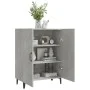 Concrete gray plywood sideboard 70x34x90 cm by vidaXL, Sideboards - Ref: Foro24-812109, Price: 71,72 €, Discount: %