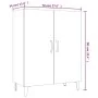 Concrete gray plywood sideboard 70x34x90 cm by vidaXL, Sideboards - Ref: Foro24-812109, Price: 71,72 €, Discount: %