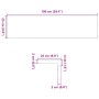 Peldaños de escalera 16 uds sin tratar 100x25x2 cm von , Treppenmatten - Ref: Foro24-3282932, Preis: 524,22 €, Rabatt: %