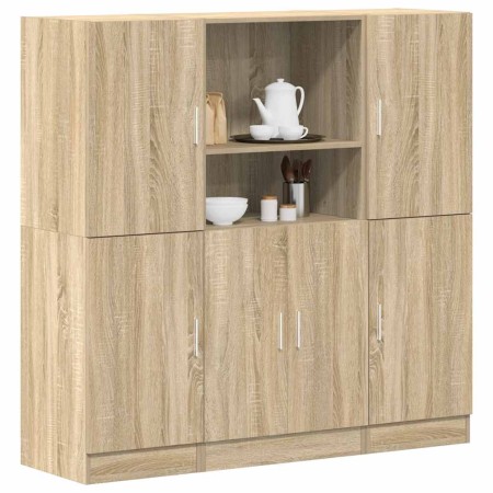Set de muebles de cocina 3 pzas madera ingeniería roble sonoma | Foro24.es | Tu tienda online para hogar, jardín y más Foro24.es