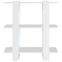 Weißes Regal/Raumteiler 80x30x87 cm von vidaXL, Bücherregale und Regale - Ref: Foro24-811583, Preis: 40,81 €, Rabatt: %