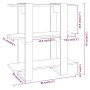 White shelving/space divider 80x30x87 cm by vidaXL, Bookcases and shelves - Ref: Foro24-811583, Price: 41,26 €, Discount: %