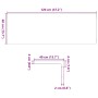 Alféizares de ventana 2 uds madera maciza roble sin tratar by , Marcos de ventanas - Ref: Foro24-4009122, Price: 125,48 €, Di...