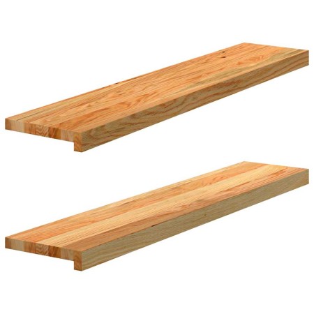 Alféizares de ventana 2 uds madera maciza roble marrón claro | Foro24.es | Tu tienda online para hogar, jardín y más Foro24.es