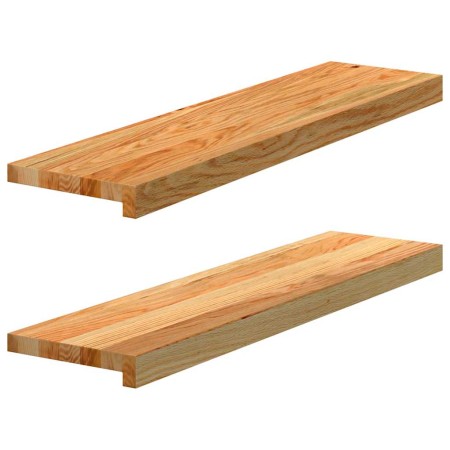 Alféizares de ventana 2 uds madera maciza roble marrón claro | Foro24.es | Tu tienda online para hogar, jardín y más Foro24.es