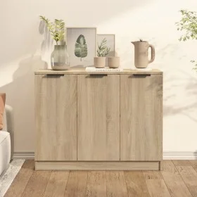 Sideboard aus Sonoma-Eichensperrholz, 90,5 x 30 x 70 cm von vidaXL, Sideboards - Ref: Foro24-811190, Preis: 78,78 €, Rabatt: %