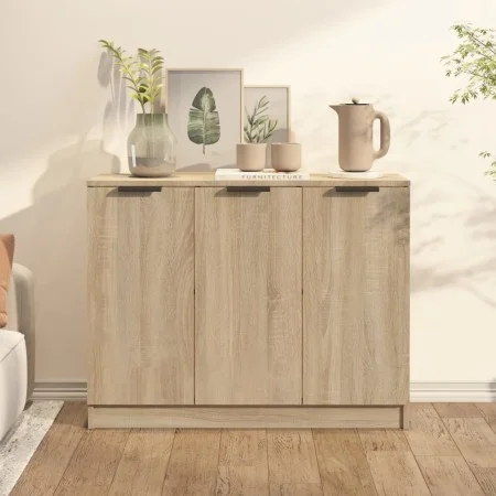 Sideboard aus Sonoma-Eichensperrholz, 90,5 x 30 x 70 cm von vidaXL, Sideboards - Ref: Foro24-811190, Preis: 78,78 €, Rabatt: %
