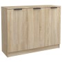 Sonoma oak plywood sideboard 90.5x30x70 cm by vidaXL, Sideboards - Ref: Foro24-811190, Price: 80,30 €, Discount: %