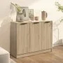 Sideboard aus Sonoma-Eichensperrholz, 90,5 x 30 x 70 cm von vidaXL, Sideboards - Ref: Foro24-811190, Preis: 78,78 €, Rabatt: %