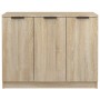 Sonoma oak plywood sideboard 90.5x30x70 cm by vidaXL, Sideboards - Ref: Foro24-811190, Price: 80,30 €, Discount: %