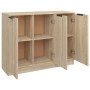 Sonoma oak plywood sideboard 90.5x30x70 cm by vidaXL, Sideboards - Ref: Foro24-811190, Price: 80,30 €, Discount: %