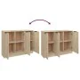 Sideboard aus Sonoma-Eichensperrholz, 90,5 x 30 x 70 cm von vidaXL, Sideboards - Ref: Foro24-811190, Preis: 78,78 €, Rabatt: %
