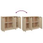 Sonoma oak plywood sideboard 90.5x30x70 cm by vidaXL, Sideboards - Ref: Foro24-811190, Price: 80,30 €, Discount: %