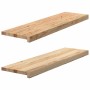 Peldaños escalera 2 uds sin tratar 90x30x2 cm by , Stair mats - Ref: Foro24-3283780, Price: 75,98 €, Discount: %