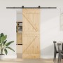Puerta corredera con herrajes madera maciza de pino 70x210 cm by , Doors - Ref: Foro24-3332622, Price: 167,00 €, Discount: %