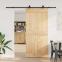 Puerta corredera con herrajes madera maciza de pino 95x210 cm von , Türen - Ref: Foro24-3332674, Preis: 185,52 €, Rabatt: %