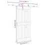Puerta corredera con herrajes madera maciza de pino 95x210 cm von , Türen - Ref: Foro24-3332674, Preis: 185,52 €, Rabatt: %