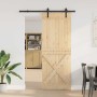Puerta corredera con herrajes madera maciza de pino 85x210 cm von , Türen - Ref: Foro24-3332750, Preis: 188,70 €, Rabatt: %