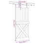 Puerta corredera con herrajes madera maciza de pino 85x210 cm von , Türen - Ref: Foro24-3332750, Preis: 188,70 €, Rabatt: %