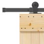 Puerta corredera con herrajes madera maciza de pino 80x210 cm von , Türen - Ref: Foro24-3332767, Preis: 180,39 €, Rabatt: %