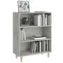 Aparador de madera contrachapada gris hormigón 69,5x32,5x90 cm de vidaXL, Aparadores - Ref: Foro24-812244, Precio: 52,76 €, D...