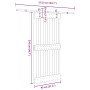 Puerta corredera con herrajes madera maciza de pino 95x210 cm von , Türen - Ref: Foro24-3332662, Preis: 186,04 €, Rabatt: %