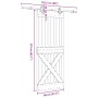 Puerta corredera con herrajes madera maciza de pino 80x210 cm by , Doors - Ref: Foro24-3332773, Price: 183,59 €, Discount: %