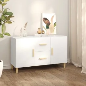 White engineered wood sideboard 100x36x60 cm by vidaXL, Sideboards - Ref: Foro24-812510, Price: 90,65 €, Discount: %