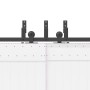 Kit de herrajes para puertas correderas acero negro 213,5 cm by , Door items - Ref: Foro24-3295728, Price: 131,38 €, Discount: %