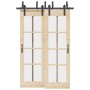 Kit de herrajes para puertas correderas acero negro 152,5 cm | Foro24.es | Tu tienda online para hogar, jardín y más Foro24.es