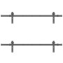 Kit de herrajes para puertas correderas acero negro 152,5 cm | Foro24.es | Tu tienda online para hogar, jardín y más Foro24.es