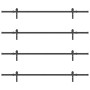 Kit de herrajes para puertas correderas acero negro 427 cm by , Door items - Ref: Foro24-3295740, Price: 250,49 €, Discount: %
