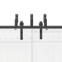 Kit de herrajes para puertas correderas acero negro 427 cm by , Door items - Ref: Foro24-3295740, Price: 250,49 €, Discount: %