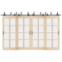 Kit de herrajes para puertas correderas acero negro 366 cm by , Door items - Ref: Foro24-3295749, Price: 243,55 €, Discount: %