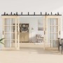Kit de herrajes para puertas correderas acero negro 366 cm by , Door items - Ref: Foro24-3295749, Price: 243,55 €, Discount: %