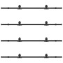Kit de herrajes para puertas correderas acero negro 366 cm by , Door items - Ref: Foro24-3295749, Price: 243,55 €, Discount: %