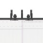 Kit de herrajes para puertas correderas acero negro 366 cm by , Door items - Ref: Foro24-3295749, Price: 243,55 €, Discount: %