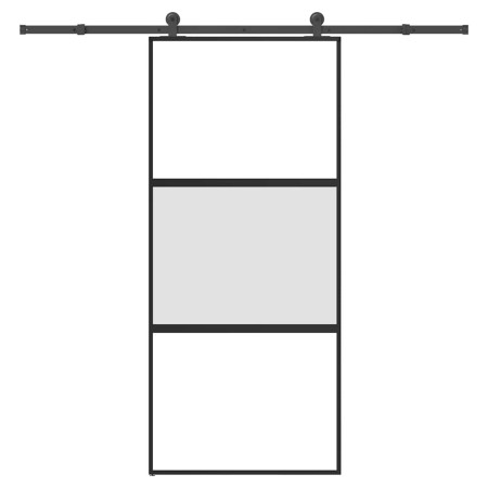 Puerta corredera set herrajes vidrio templado aluminio 90x205cm | Foro24.es | Tu tienda online para hogar, jardín y más Foro24.es