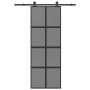 Puerta corredera set herrajes vidrio templado aluminio 76x205cm von , Türen für zu Hause - Ref: Foro24-3333019, Preis: 260,42...
