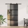 Puerta corredera set herrajes vidrio templado aluminio 76x205cm von , Türen für zu Hause - Ref: Foro24-3333019, Preis: 260,42...