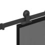 Puerta corredera set herrajes vidrio templado aluminio 76x205cm von , Türen für zu Hause - Ref: Foro24-3333019, Preis: 260,42...