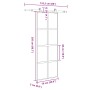 Puerta corredera set herrajes vidrio templado aluminio 76x205cm von , Türen für zu Hause - Ref: Foro24-3333019, Preis: 260,42...