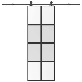 Puerta corredera set herrajes vidrio templado