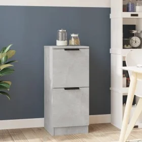 Gray concrete plywood sideboard 30x30x70 cm by vidaXL, Sideboards - Ref: Foro24-811177, Price: 40,31 €, Discount: %